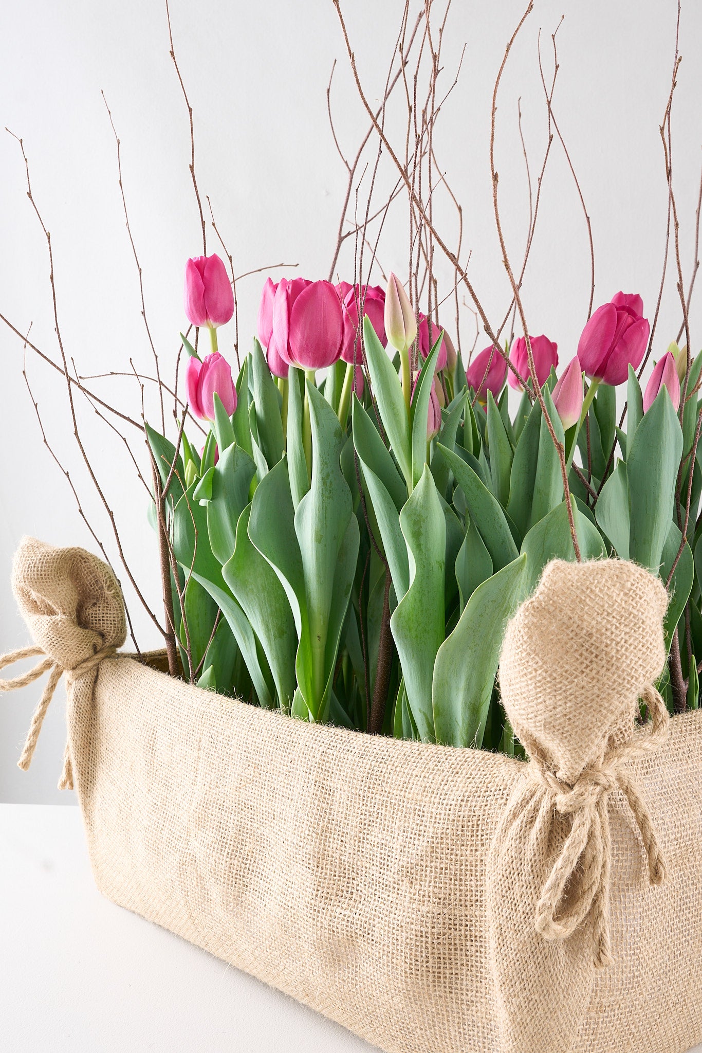 Pink Tulip crate