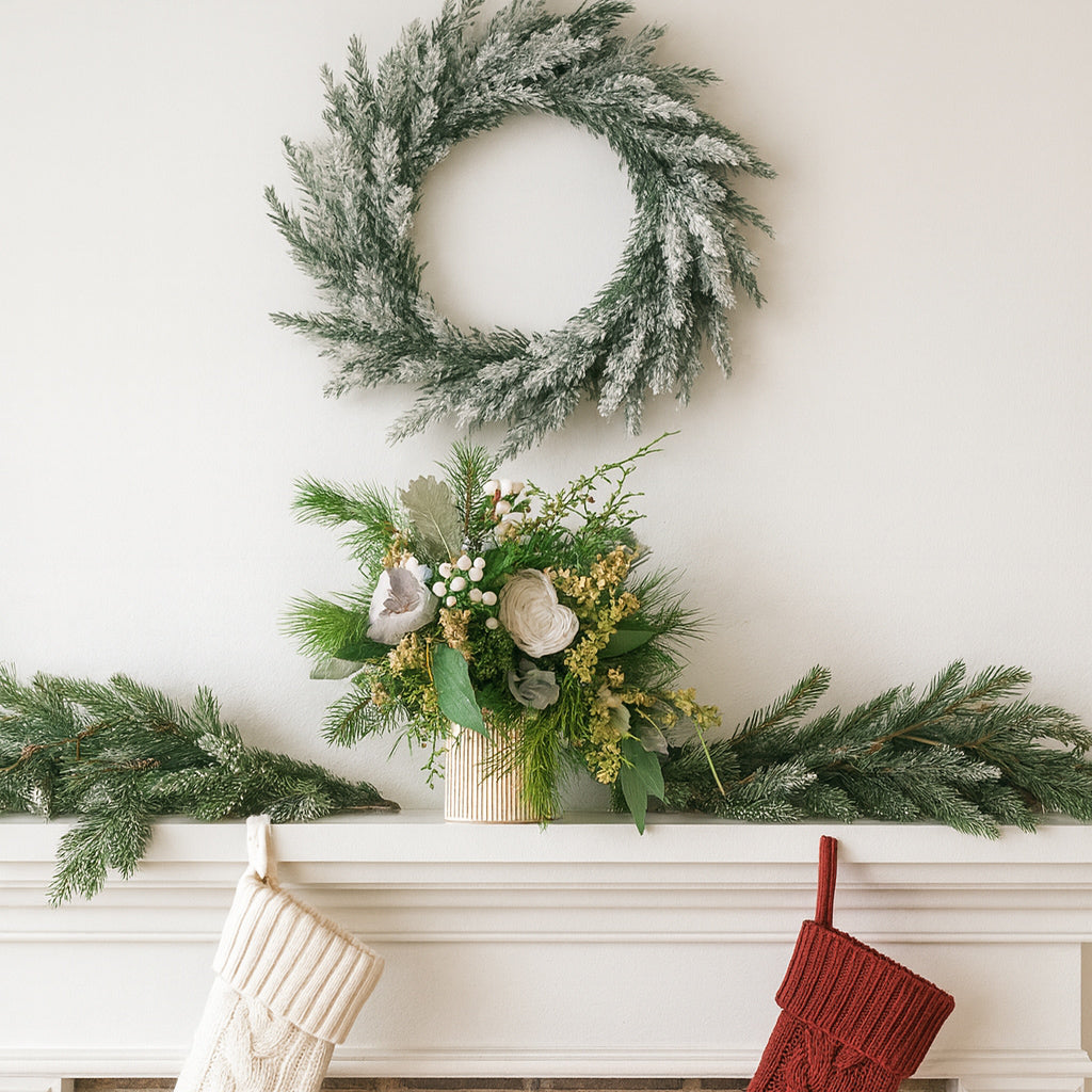 Decorative Holiday Greens in Deco